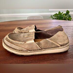 Ariat Cruiser Women's Brown Bomber Suede Slip-On Loafers